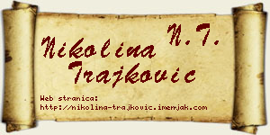 Nikolina Trajković vizit kartica